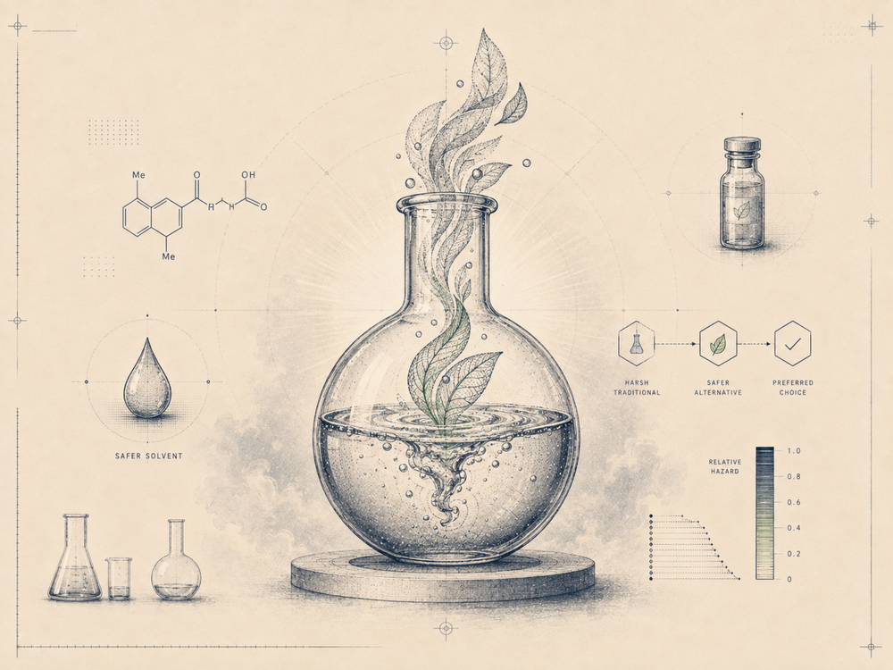 Benign, Safer Solvents in Research: Promoting Green Chemistry in the Laboratory