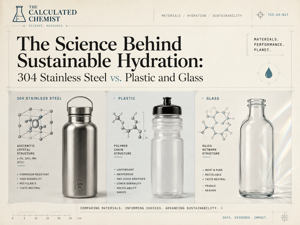 The Science Behind Sustainable Hydration: 304 Stainless Steel vs. Plastic and Glass