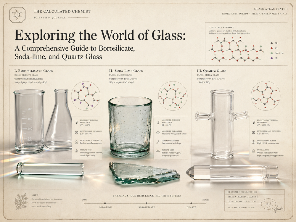 Exploring the World of Glass: A Comprehensive Guide to Borosilicate, Soda-lime, and Quartz Glass