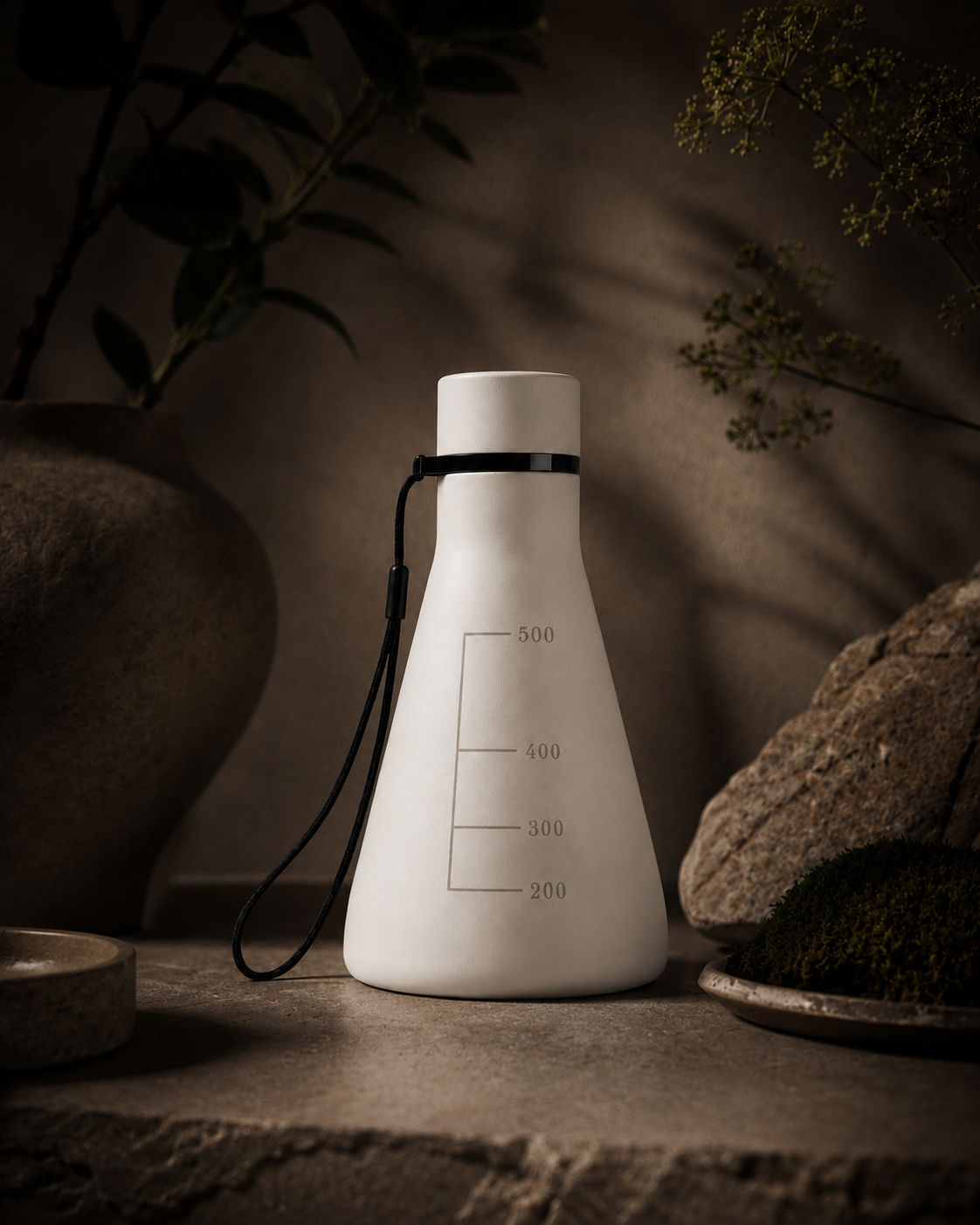 Flask Vessel as an original, durable scientific object, not disposable promotional swag