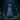 Blue bottle with 'Your Name' engraving on a dark background
