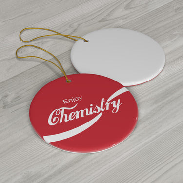 Enjoy Chemistry | Science Christmas Gift | Ceramic Ornament