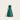 Flask Vessel in Chlorophyll Green — insulated stainless steel Erlenmeyer flask water bottle with carry strap