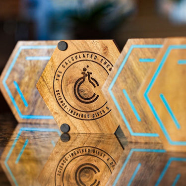 Handmade Science Wooden Coaster Set 