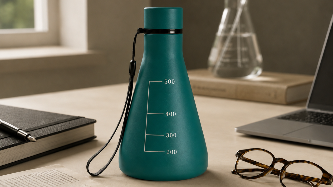 Calculated Chemist flask vessel for everyday use