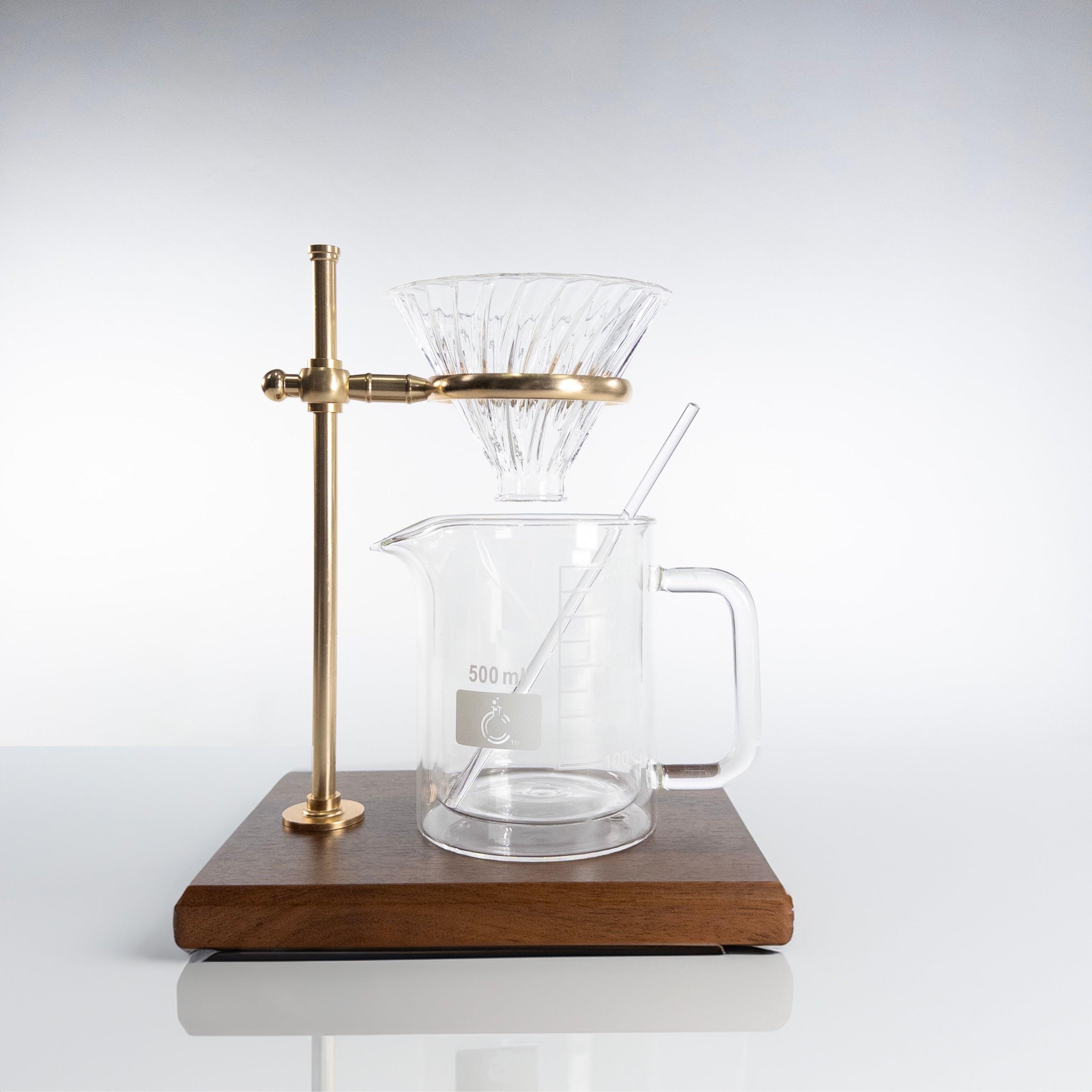Pour-Over Coffee Maker Set with Chemistry Beaker Mug | Science Gift for Teachers and Students - thecalculatedchemist