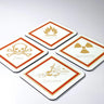 Hazard Labels Coaster Set | Set of 4 - The Calculated Chemist