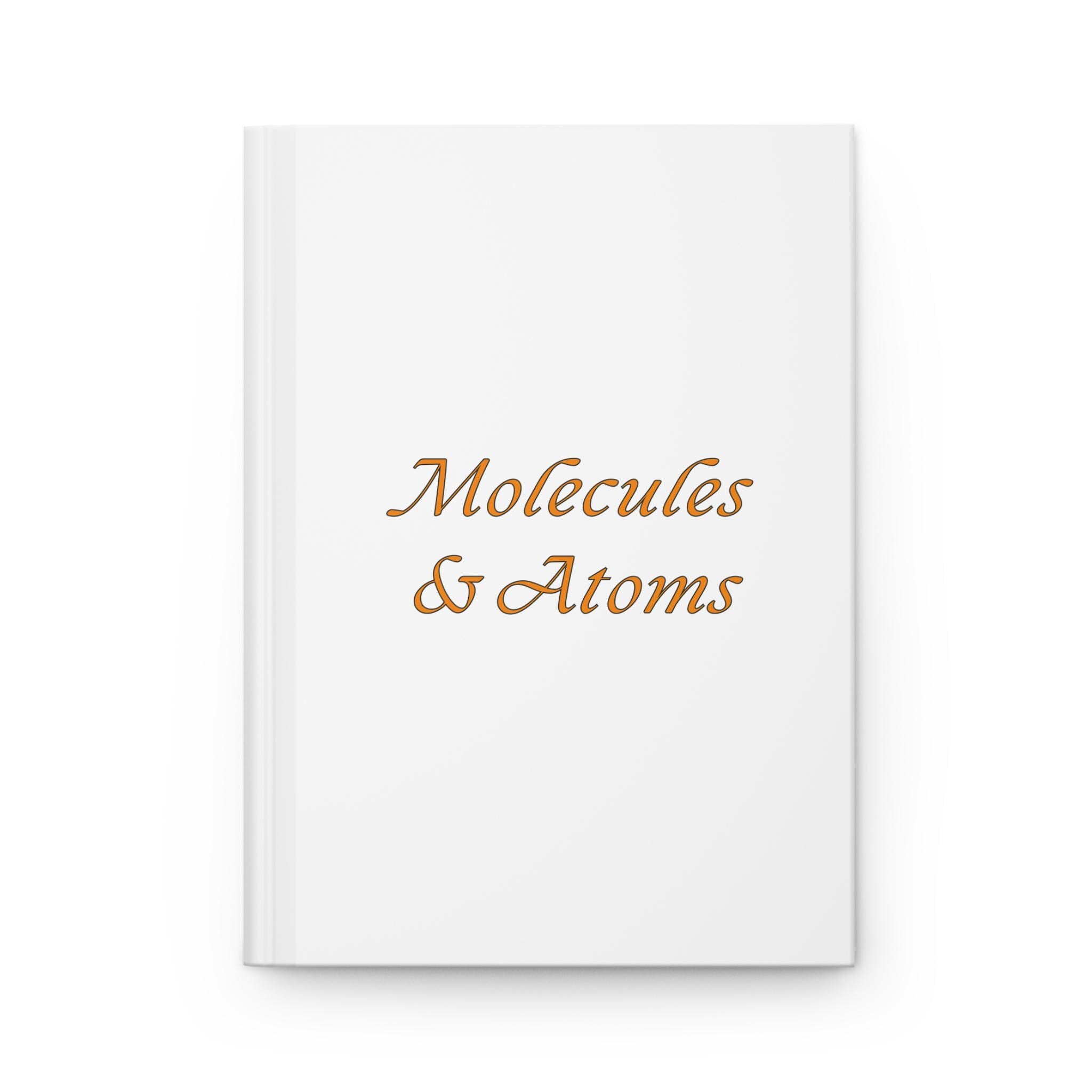 Molecules & Atoms Hardcover Journal | Matte White