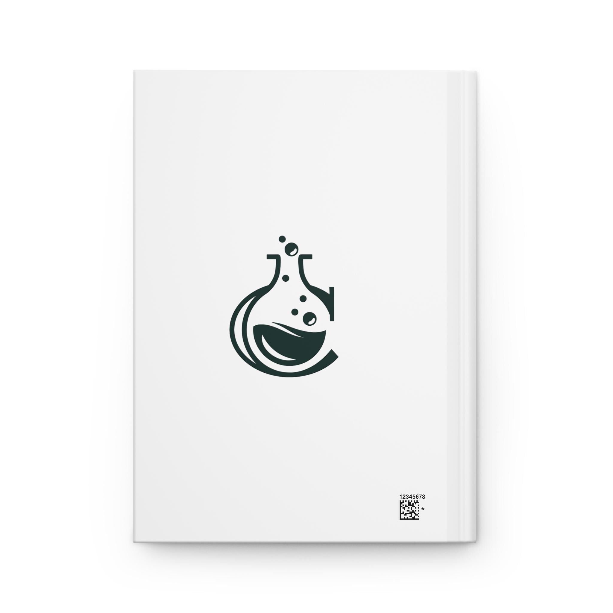 Molecules & Atoms Hardcover Journal | Matte White