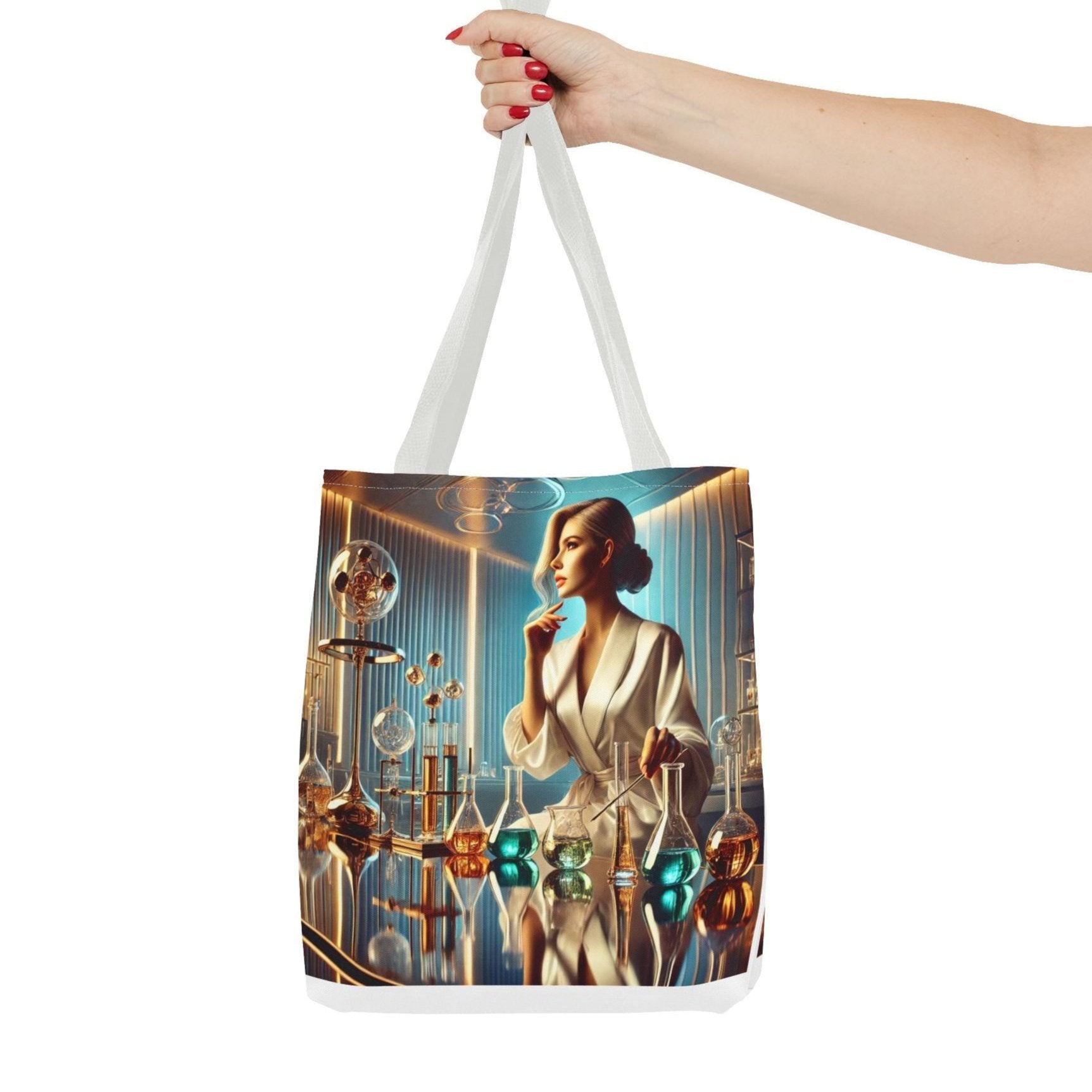 Woman of the Laboratory Tote Bag | 2 Sizes | Science Teacher Gift